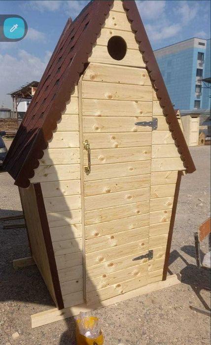 Уличный Деревянный туалет