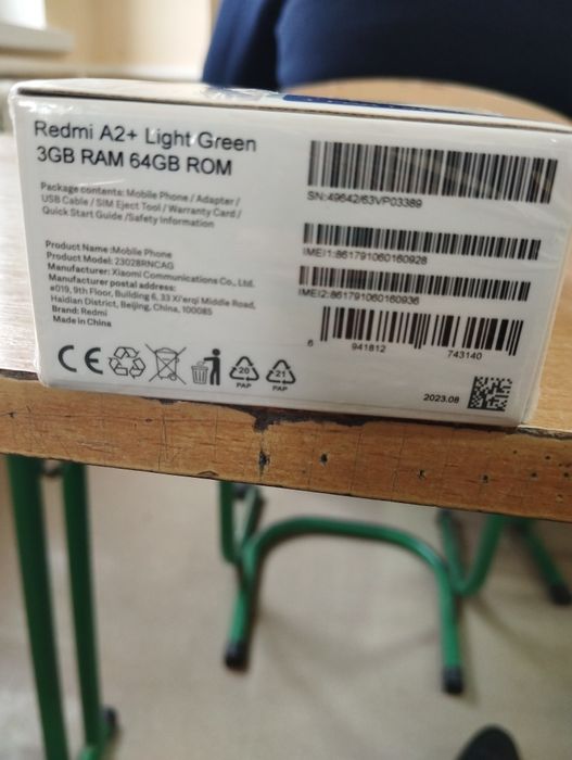 Redmi a2+ holati karobka yengi hali ocilmagan