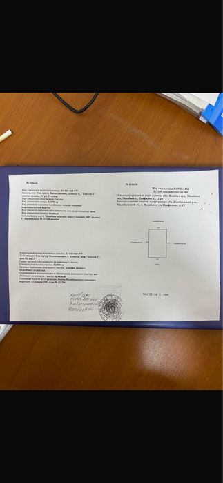 Срочно участок сатылады 10соты.ИЖС.