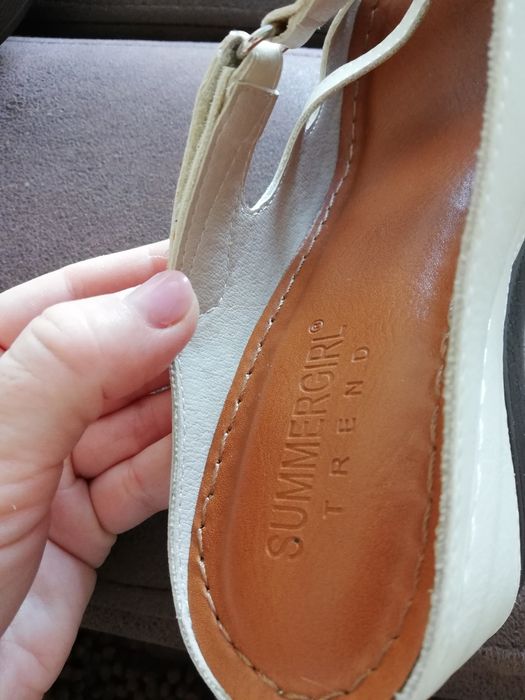 Кожаное новое сабо