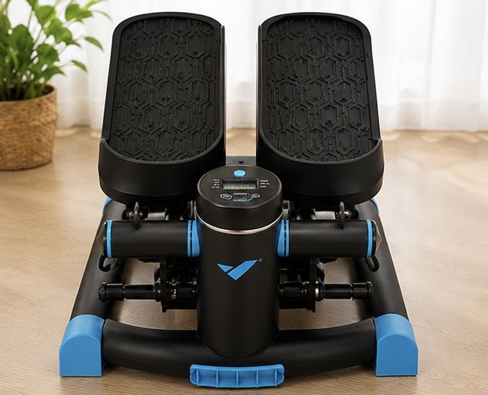 Mini Stepper MERACH 2 în 1 – Nou | LCD | Benzi Elastice | Fitness Acasă