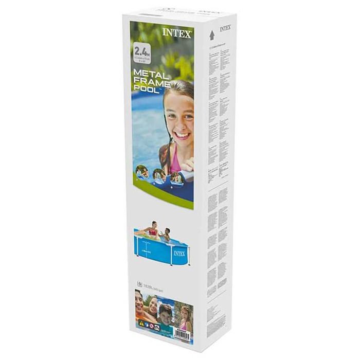 Сглобяем басейн Intex Metal Frame 28205NP 1828л 244см Голям басейн