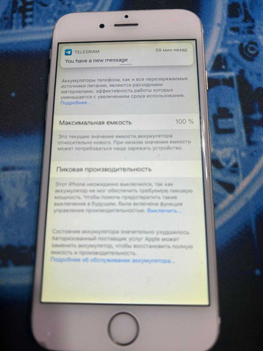 Iphone 6 16gb 100% АКБ