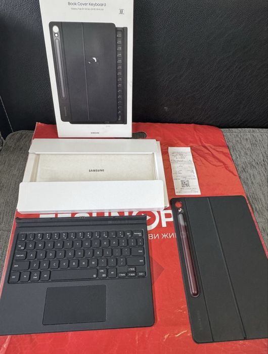 ***КАТО НОВ Samsung Book Cover Keyboard S9  / Fe 5G Технополис Гаранци