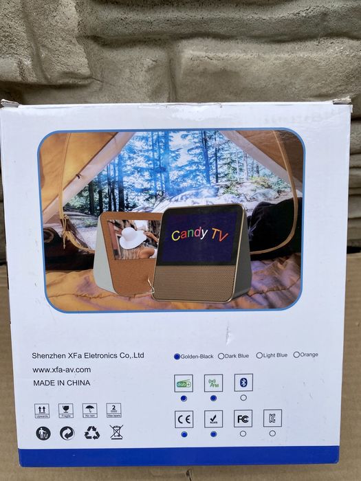 Мини преносим телевизор, 7 инча, Candy TV DVB-T2 + FM