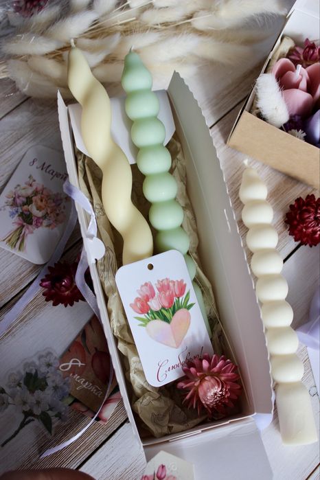 Столовые свечи как из пинтерест