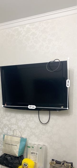 (г.Актау Продаётся телевизор LG с диагональю 32 дюйма (81 см).