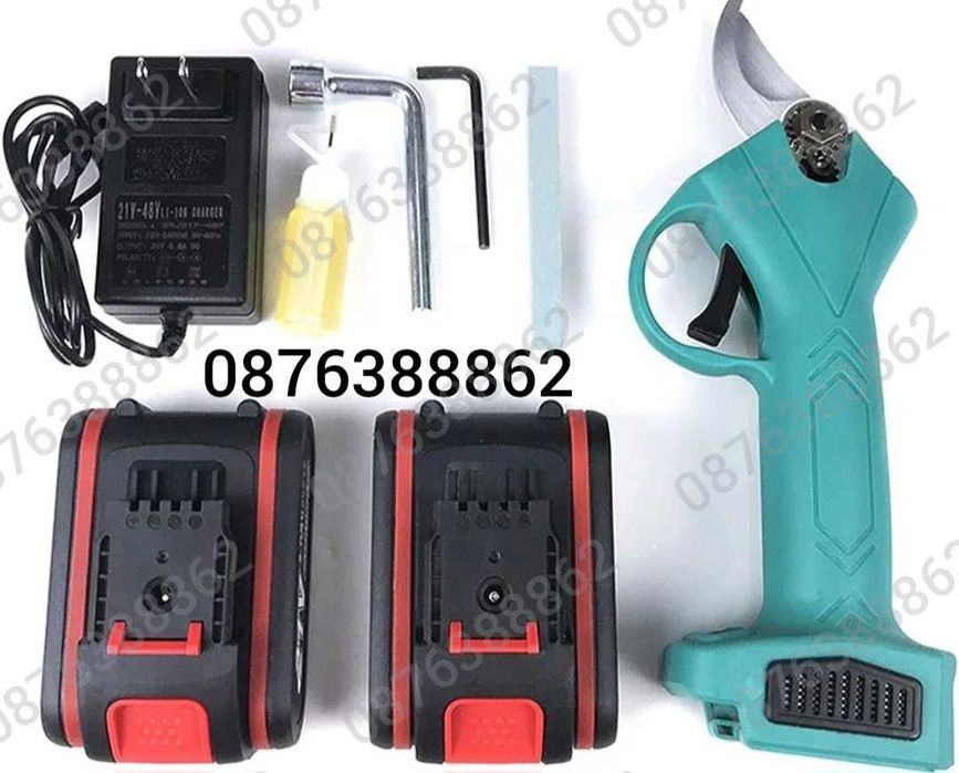 ПРОМО! Безжична Акумулаторна Ножица за Рязане на Клони 48V