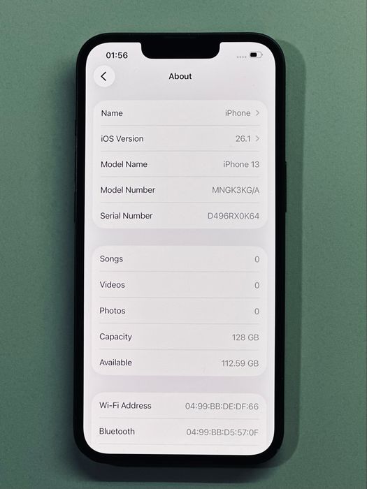 iPhone 13 Green 92% battery