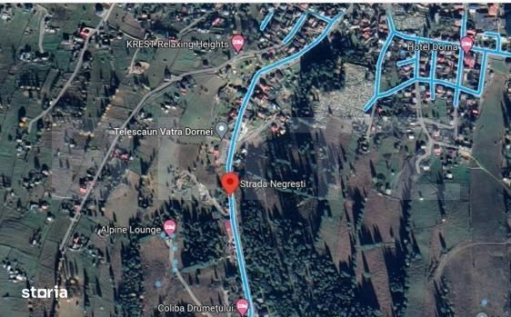 Teren intravilan, 2243 mp, zona Vatra Dornei