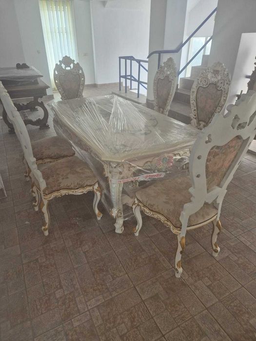 Masă în stil venețian (ovală/rotundă sau dreptunghiulară)
