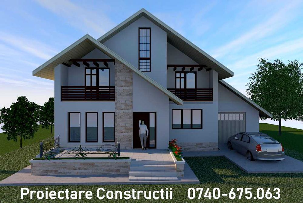 Proiectare case, spatii comerciale, hale metalice etc