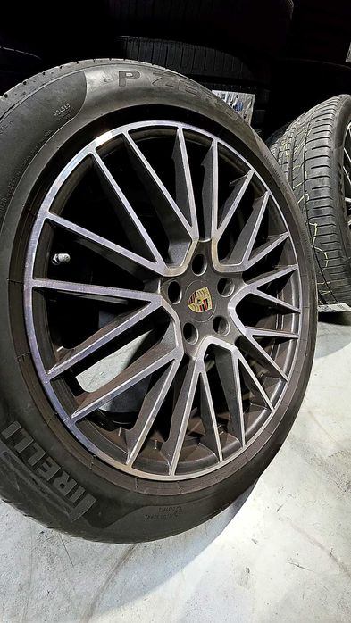 Set roți originale Porsche Cayenne Coupe 21” OEM Pirelli PZero 2000 km