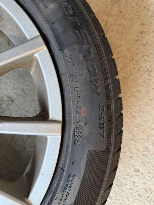 Schimb / vând jante aluminiu 17” 5x115 cu anvelope iarnă