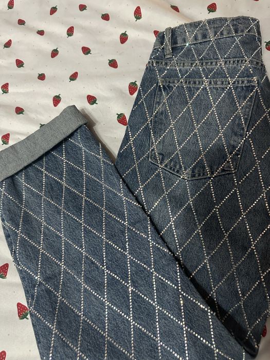 Дънки ZARA с кристали