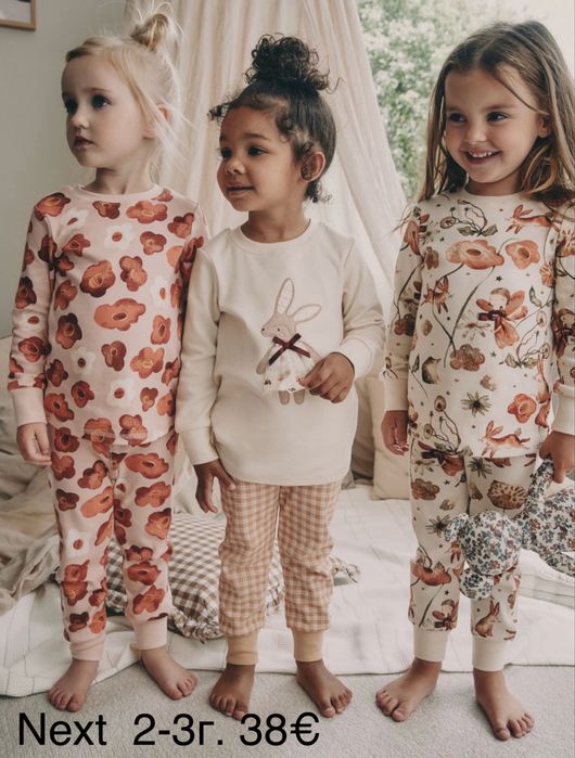 Нови Дрехи Next, пижами, рокля, комплекти 2-3г.