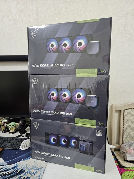 Водяное охлаждение Msi 360, Montech 240, CoolerMaster 240, новые