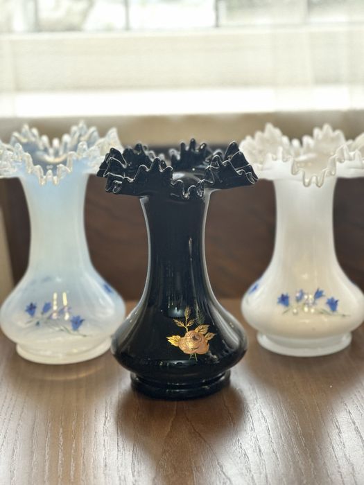 Вазы (парные вазы)  Богемия