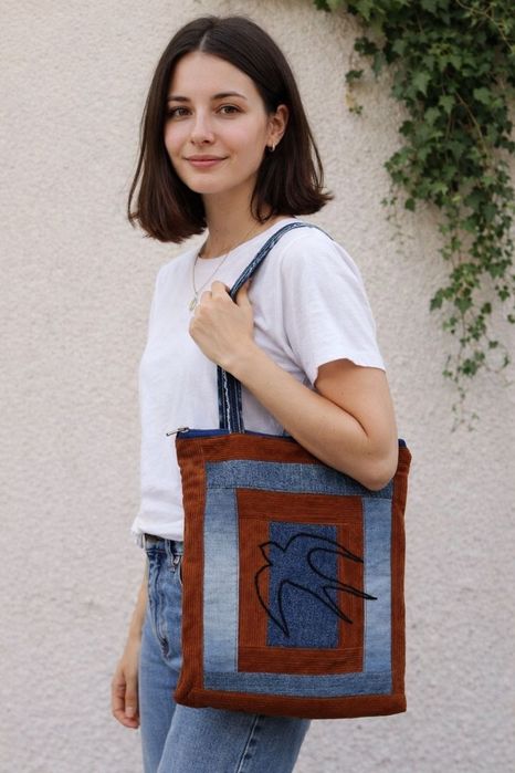 Шопер,сумка,косметичка ручная работа