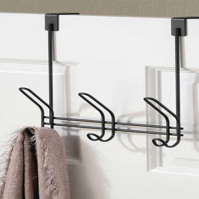 Mетална закачалка за врата с 3 куки Danny Home, 45 х 12.5 х 23.5 cm