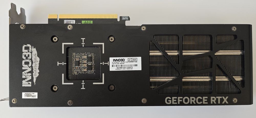 Видео карта Inno3D X3 OC RTX 4070ti, 12GB GDDR6X, Nvidia GeForce