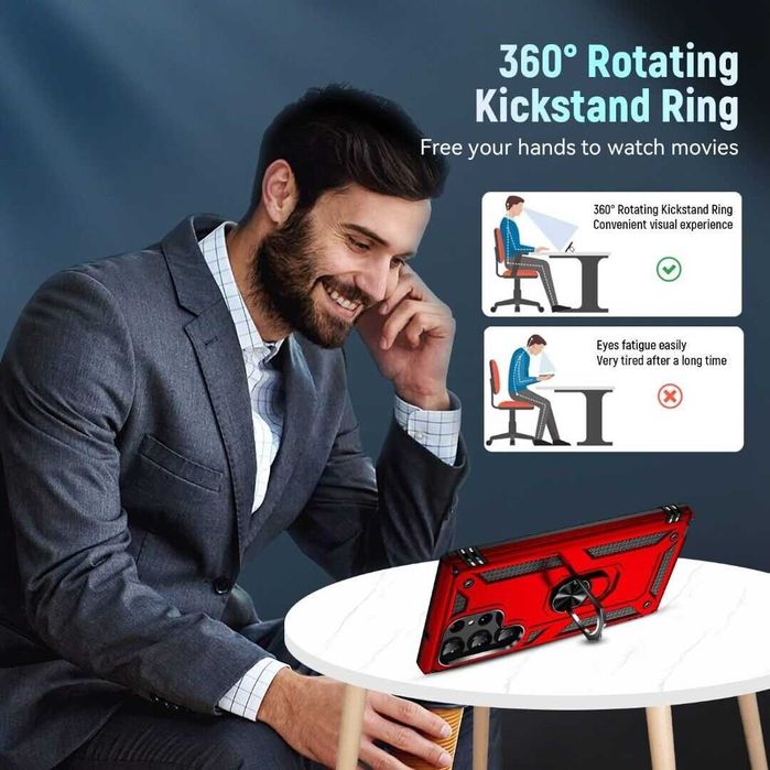 Husa hybrid ARMOR cu inel Samsung Galaxy S23 / S23 Plus / S23 Ultra 5G