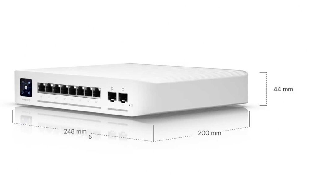 Switch Ubiquiti Unifi Enterprise 8 x 2.5Gb RJ45 PoE + 2x10Gb SFP