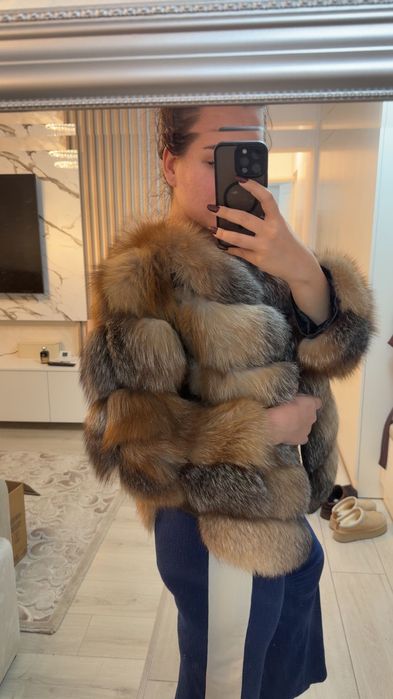 Blană naturală de vulpe 4 bucăți