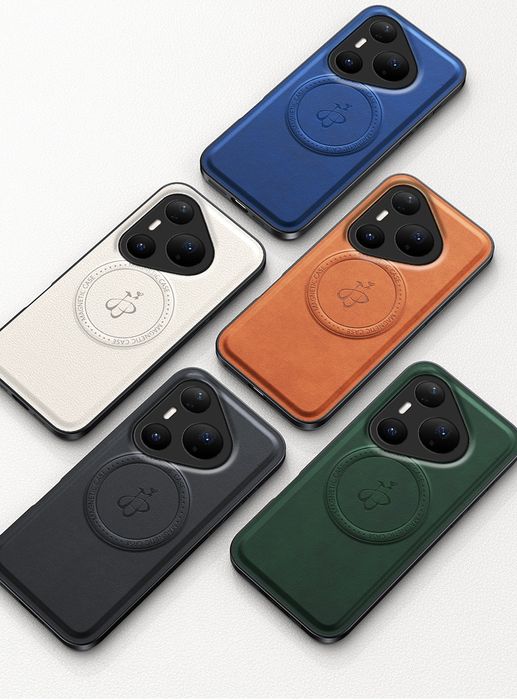 Huawei Pura 80 80 Pro 80 Ultra / LEATHER MAGSAFE Кожен кейс със стойка