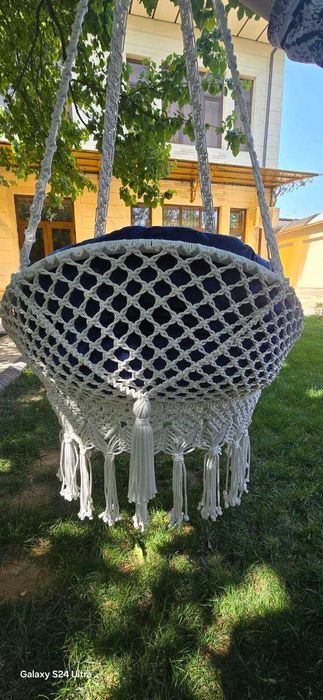 Гамак Качели макраме, Кул мехнати аргимчок Gamak,Argimchoq