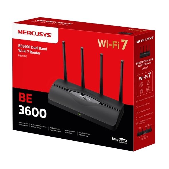 # New!!! Mercusys MR27BE BE3600 WiFi 7 Router Двухдиапазонный роутер