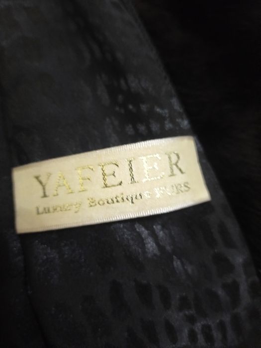 Шуба норкова, чёрная