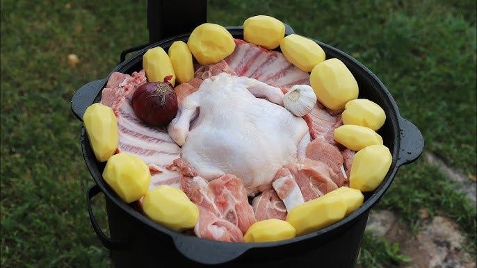 печка  под казан