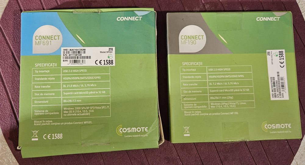 Stick uri Internet Cosmote noi , 2 bucati