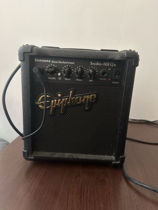 Chitara Harley Benton Extreme-76LH BK si amplificator Epiphone Studio-10EQx