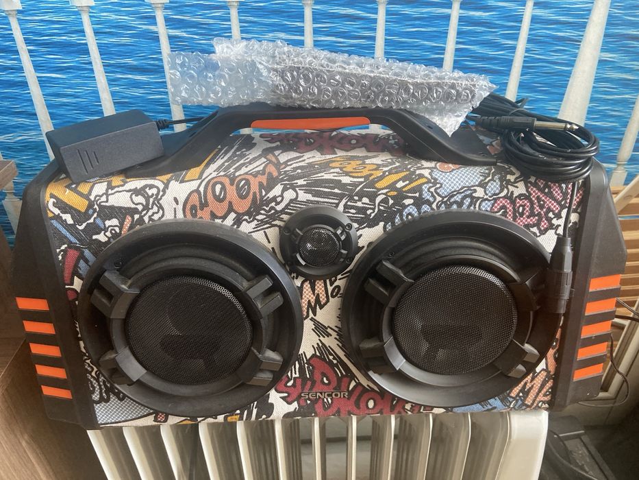 Bluetooth тонколона Sencor SSS 3900 Kids 100W – Пълен комплект
