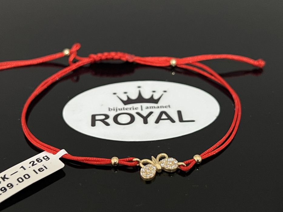 Bijuteria Royal CB : Bratara cu snur aur 14k 1,26gr
