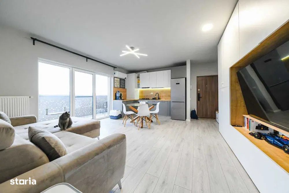 Apartament modern, 2 camere, 46mp + balcon, zona Teilor