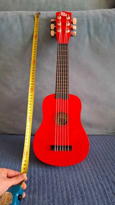 Детска гитара Kids Harmony красного цвета(от3 до 10лет)