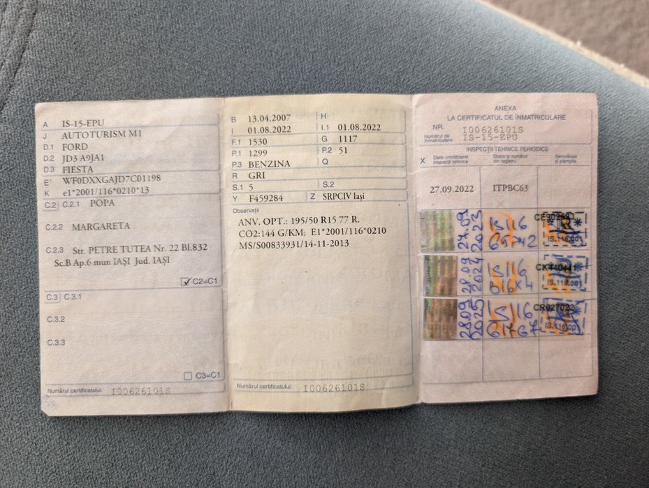 Mașina perfecta pentru livrări GLOVO TAZZ Ford fiesta 2007 1.3 benzina