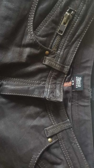 pantaloni piele moto motor spirit M 42