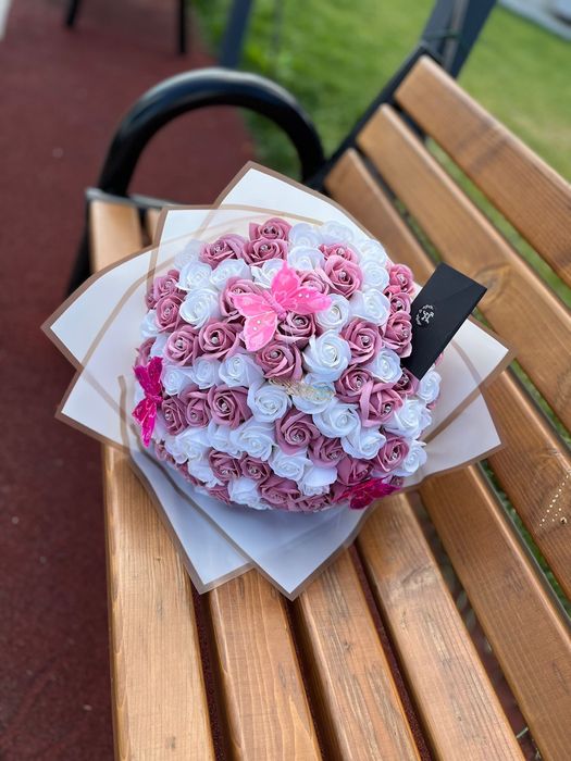 buchet de trandafiri de sapun