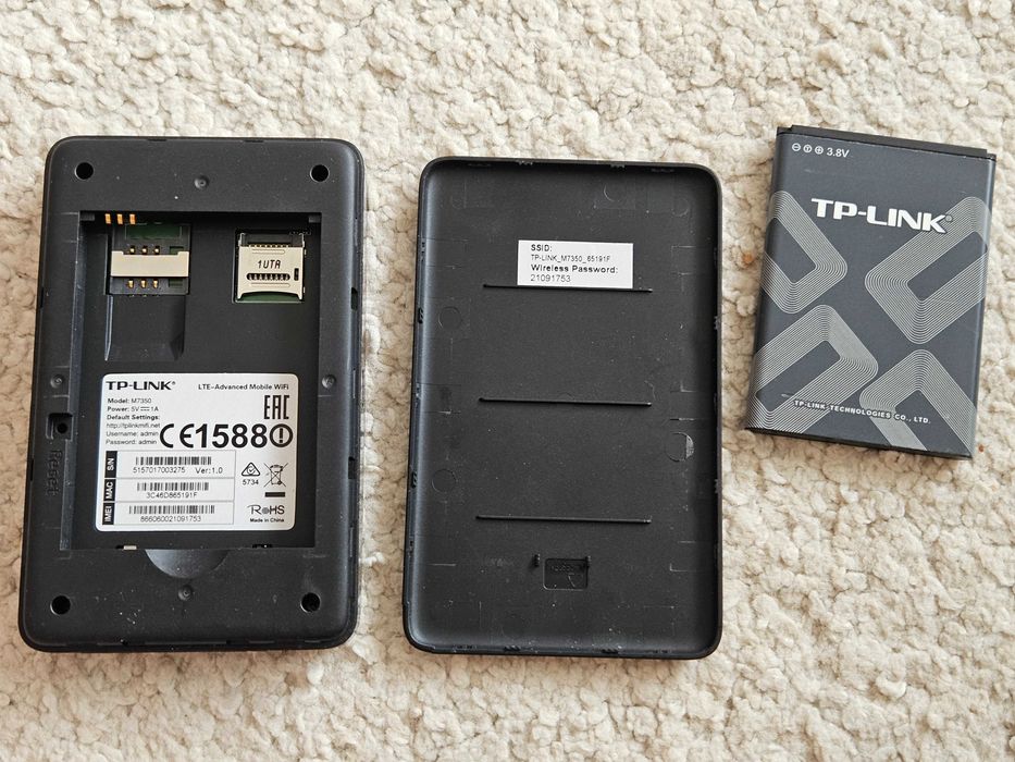 router 4g LTE TPLink cu baterie proprie M7350 + Vodafone A0A939