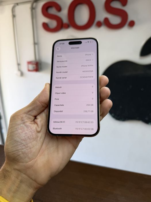 Vand Iphone 14 Pro 256Gb Gold