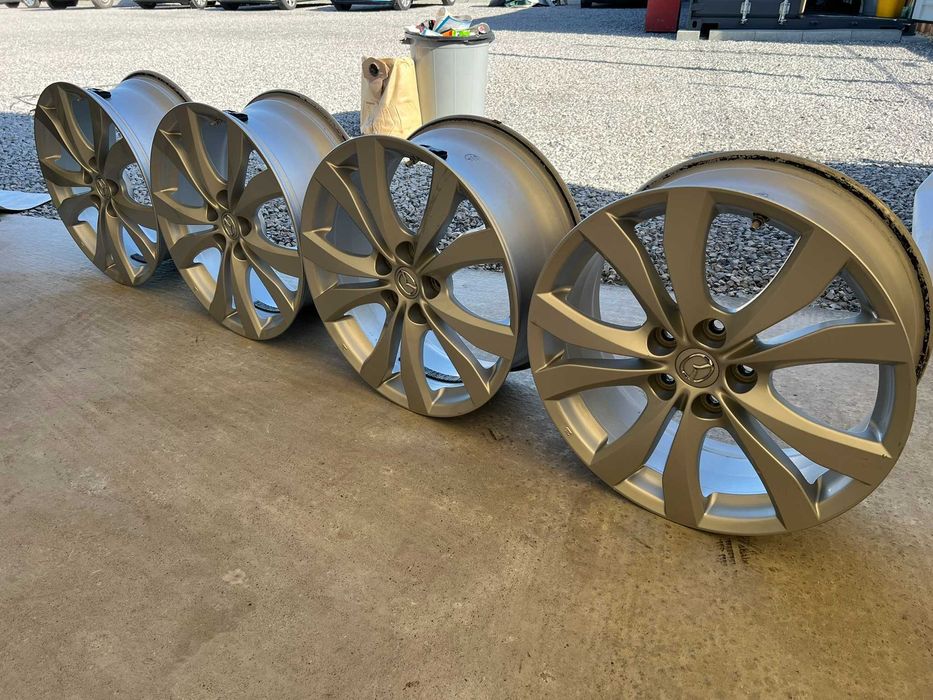 4бр. ОРИГИНАЛНИ джанти 7.5Jx18 ET50 с датчици/TPMS от Мазда/Mazda!