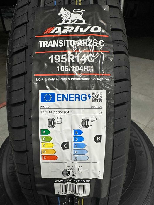 Нови Летни Бусови Гуми Arivo Transito 195R14C 106/104R Нов Doт
