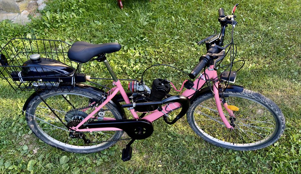 Bicicletă cu motor 100cc
