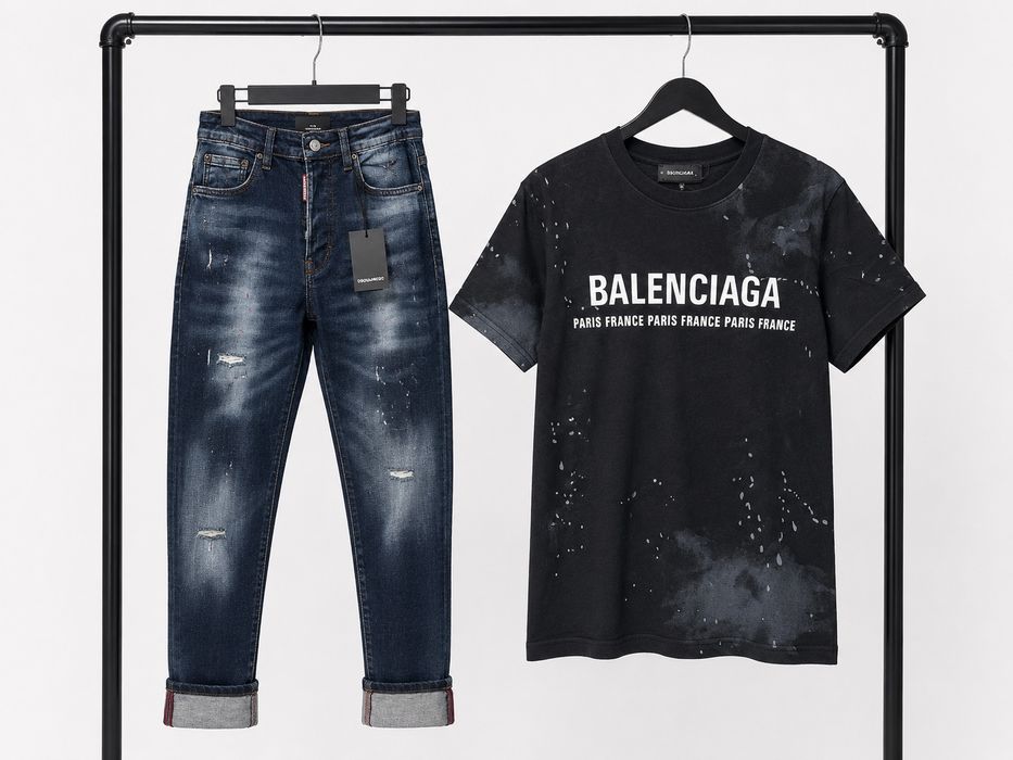 Мъжки Дънки + Тениска Dsquared2