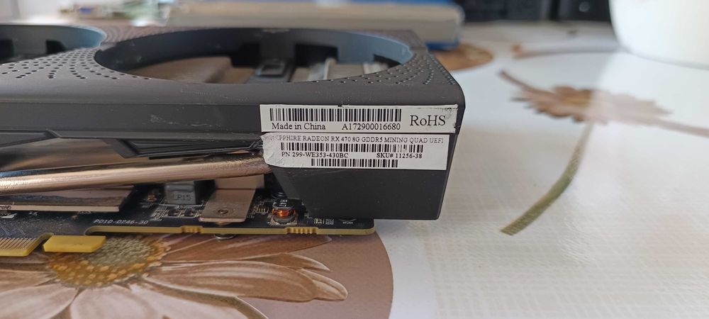 Placa video Sapphire Nitro Rx 470 8Gb DEFECTA