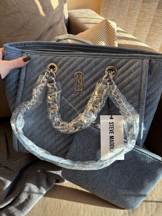Дънкова чанта Steve Madden
